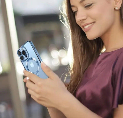 Lens Glass + Magsafe Case for Iphone 17 Pro Max 16 Pro 16E 15 plus 14 13 12 SE 7