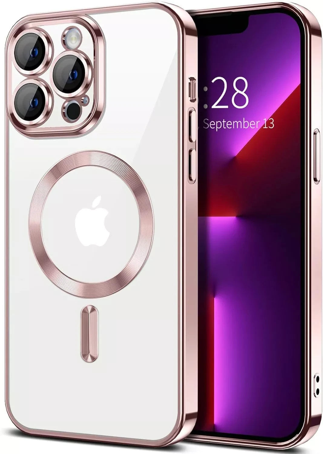 Lens Glass + Magsafe Case for Iphone 17 Pro Max 16 Pro 16E 15 plus 14 13 12 SE 7