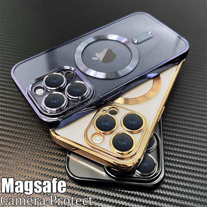 Lens Glass + Magsafe Case for Iphone 17 Pro Max 16 Pro 16E 15 plus 14 13 12 SE 7
