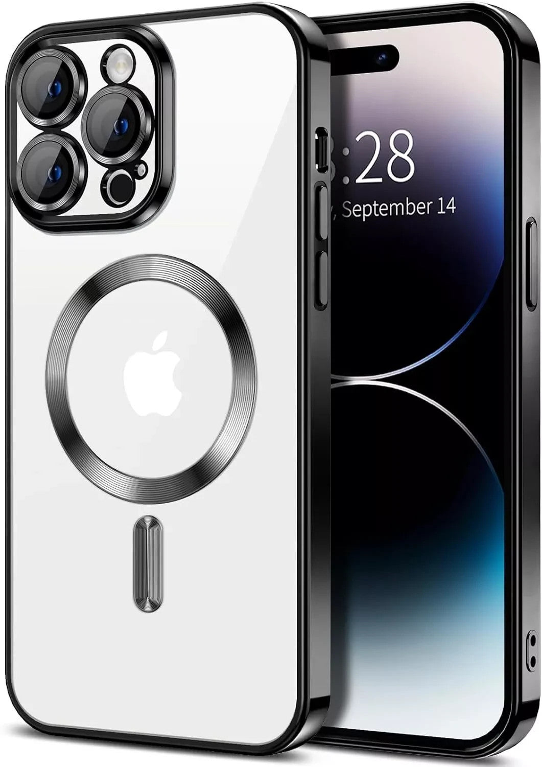 Lens Glass + Magsafe Case for Iphone 17 Pro Max 16 Pro 16E 15 plus 14 13 12 SE 7