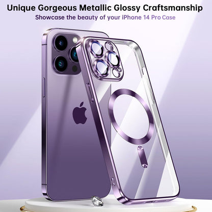 Lens Glass + Magsafe Case for Iphone 17 Pro Max 16 Pro 16E 15 plus 14 13 12 SE 7