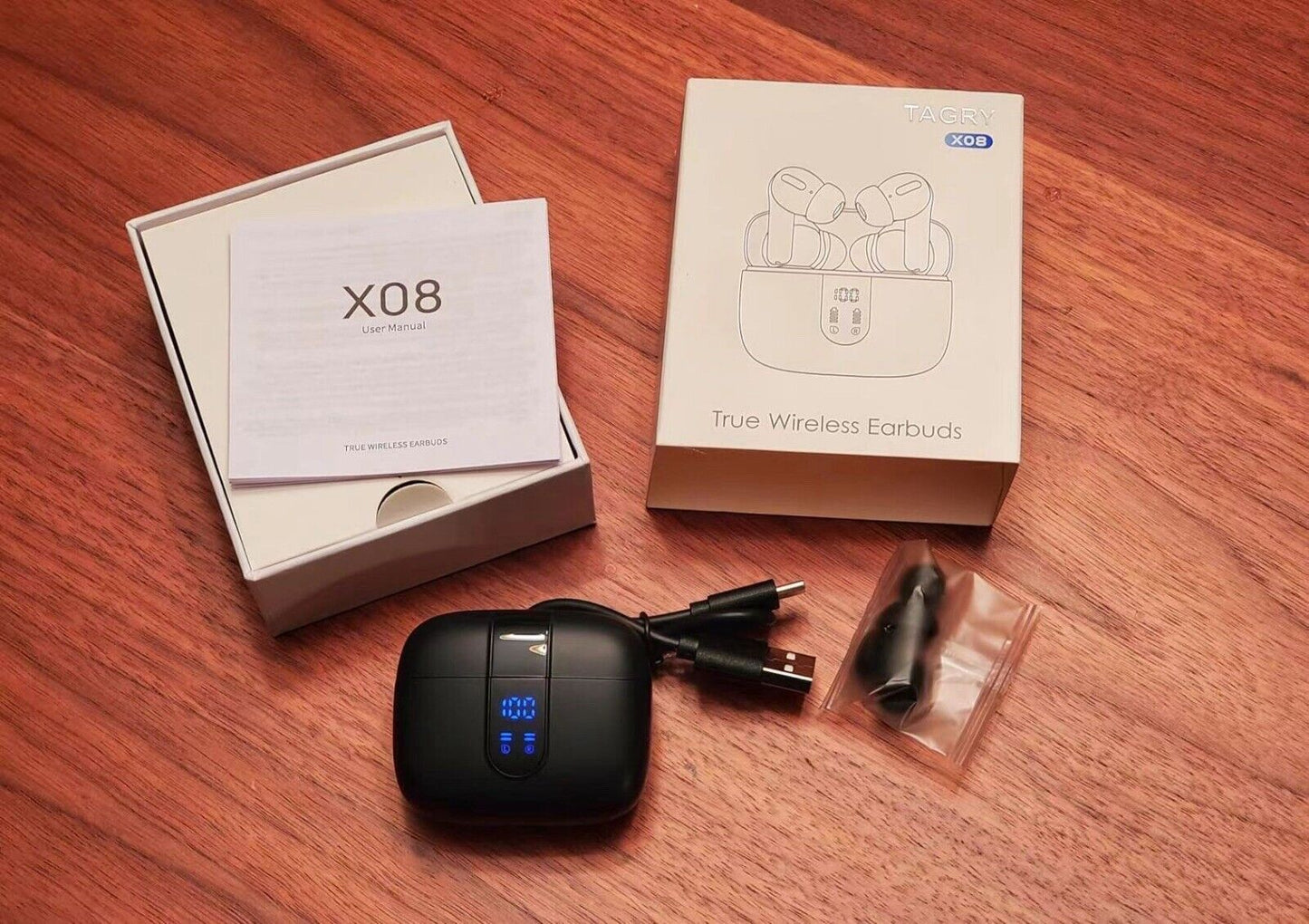 Wireless Earbuds Bluetooth 5.3 Headphones Waterproof Noise Cancelling