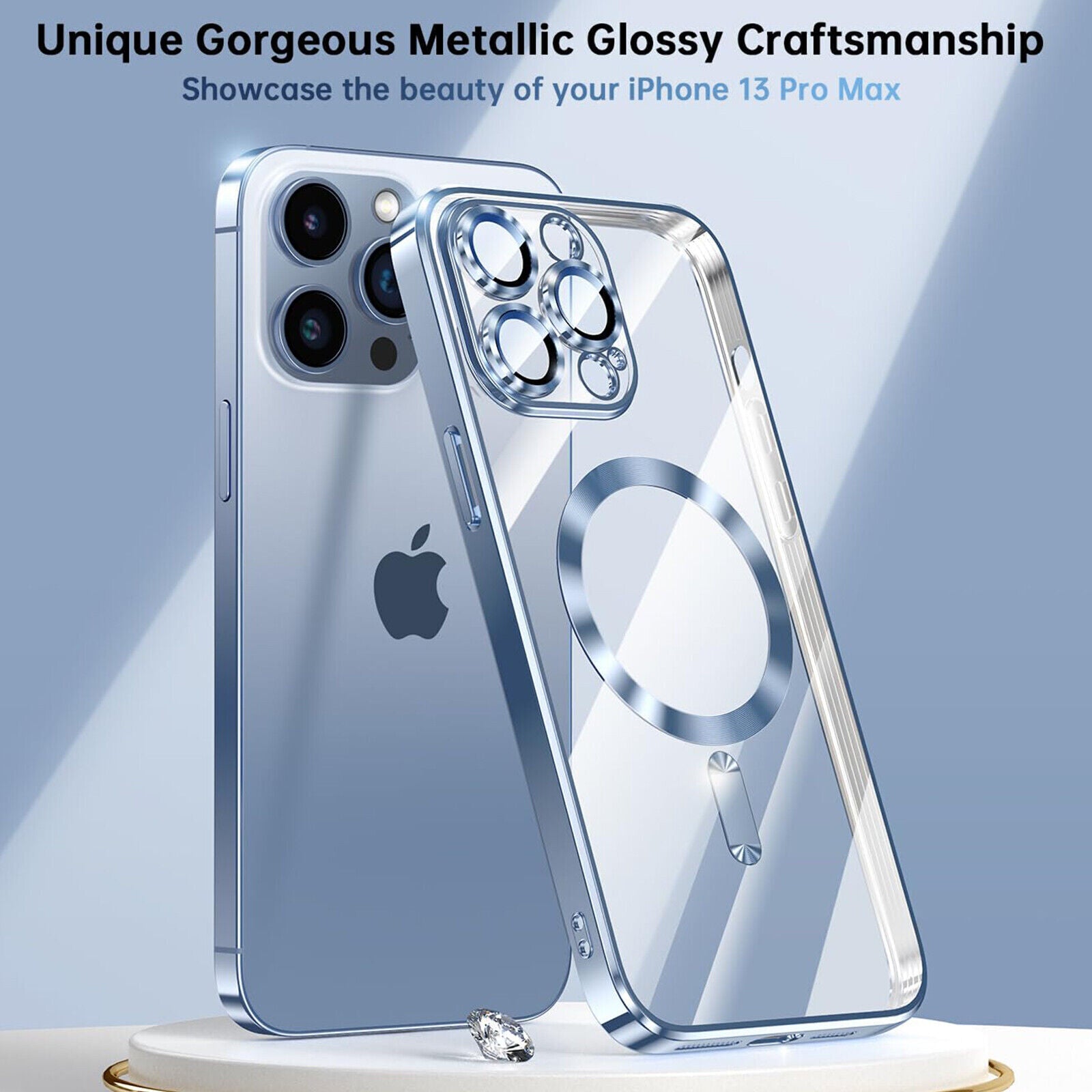 Lens Glass + Magsafe Case for Iphone 17 Pro Max 16 Pro 16E 15 plus 14 13 12 SE 7