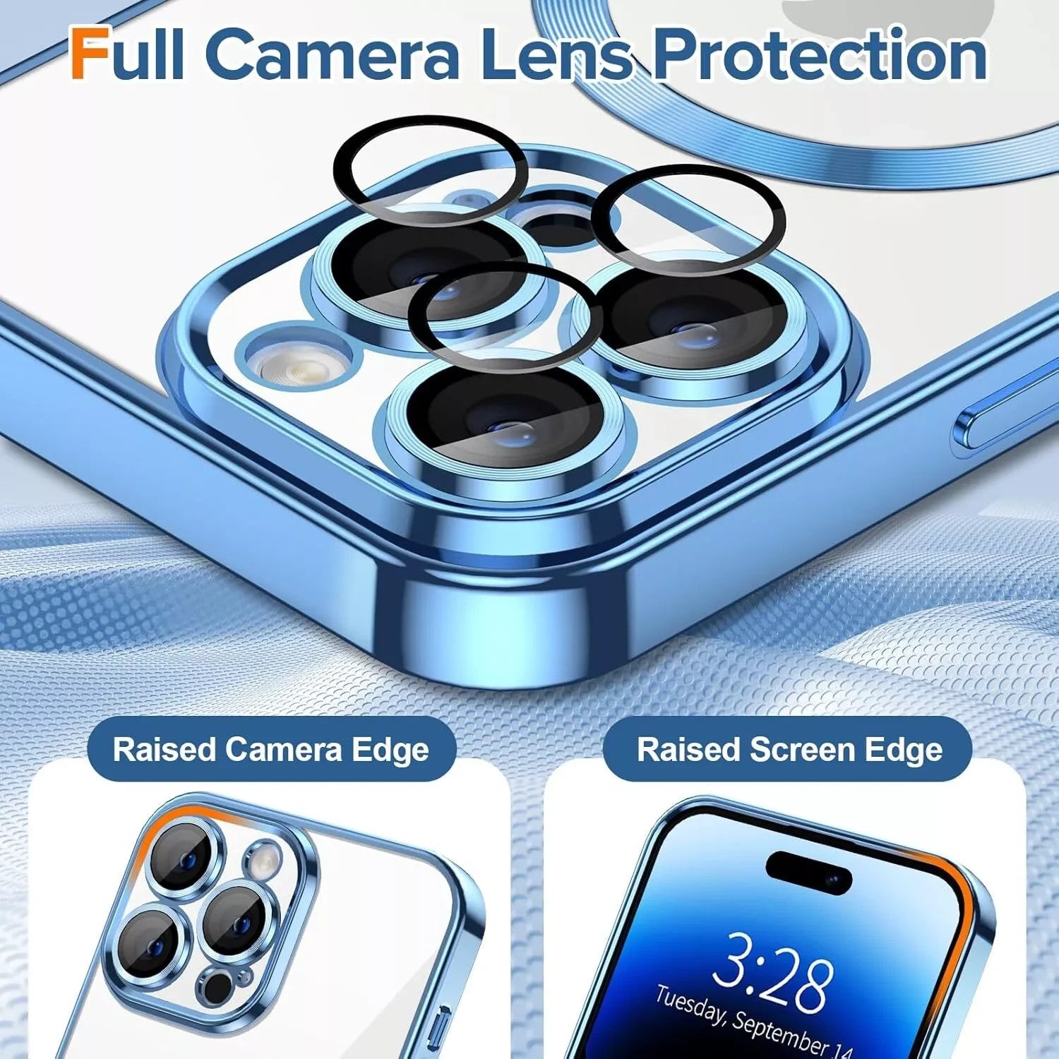 Lens Glass + Magsafe Case for Iphone 17 Pro Max 16 Pro 16E 15 plus 14 13 12 SE 7