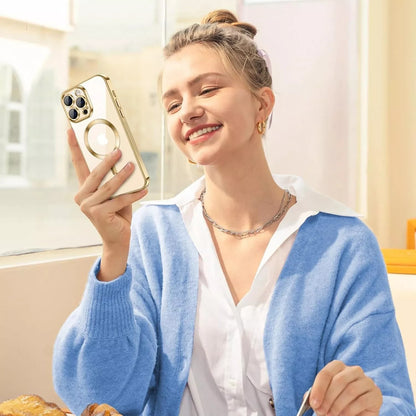 Lens Glass + Magsafe Case for Iphone 17 Pro Max 16 Pro 16E 15 plus 14 13 12 SE 7