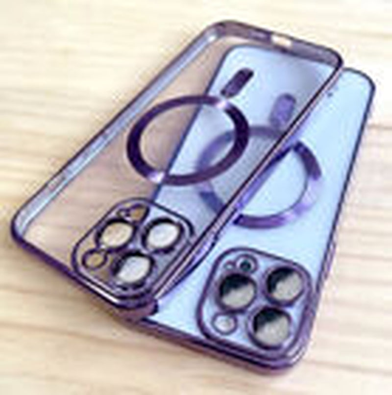 Lens Glass + Magsafe Case for Iphone 17 Pro Max 16 Pro 16E 15 plus 14 13 12 SE 7